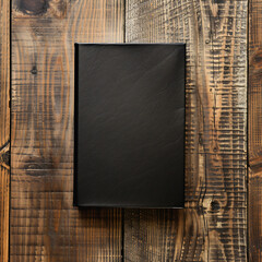 Concept image of employee handbook over wooden office