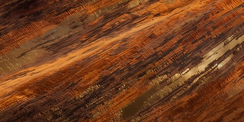 Layers of burnt orange and sumptuous chestnut intertwine, evoking the captivating allure of molten copper and molasses hues melding together in a vivid, abstract tapestry. - obrazy, fototapety, plakaty