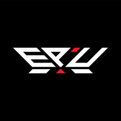 EPU letter logo vector design, EPU simple and modern logo. EPU luxurious alphabet design  