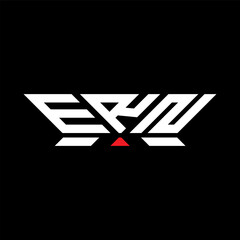 ERN letter logo vector design, ERN simple and modern logo. ERN luxurious alphabet design  