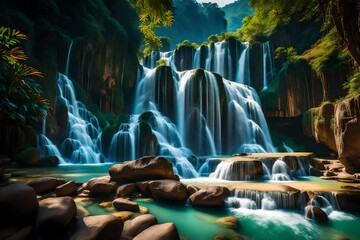 Kuang si waterfall The beauty of nature