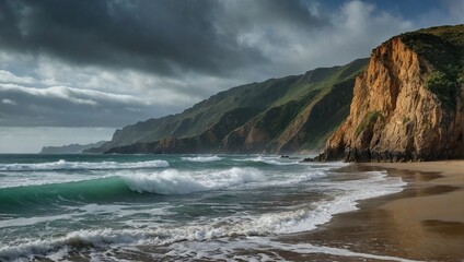 Coastal Majesty A Vivid Portrait of Nature's Splendor