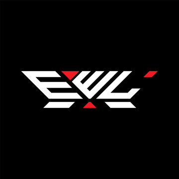 EWL letter logo vector design, EWL simple and modern logo. EWL luxurious alphabet design  