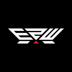 EZW letter logo vector design, EZW simple and modern logo. EZW luxurious alphabet design  