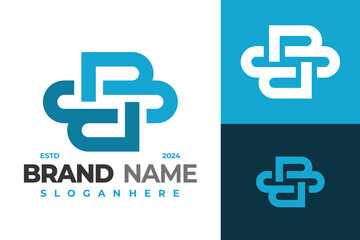 Letter BB Ambigram Logo design vector symbol icon illustration