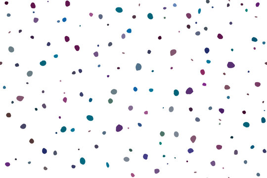 Seamless Eps Dot Texture. Random Spot Birthday. Purple Polka Dot. Small Pattern Baby Circle. Seamless Fashion Ball. Abstract Vector Dot. Black Bright Christmas Round. Color Happy Polka Background.