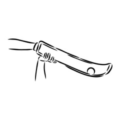 basque pelota vector line icon. playing basque pelota. sport pictogram illustration.