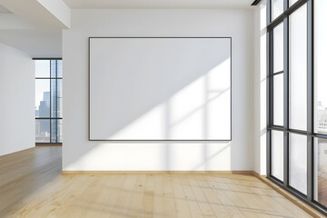 Mockup of a wall art in neutral modern interior - 750564570