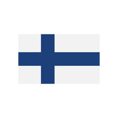 Fototapeta premium Finland flag icon vector