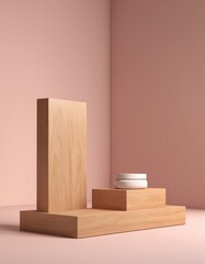 wooden house with wooden blocks