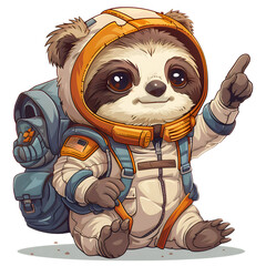 Astronaut Panda Clipart
