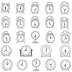 set of clocks