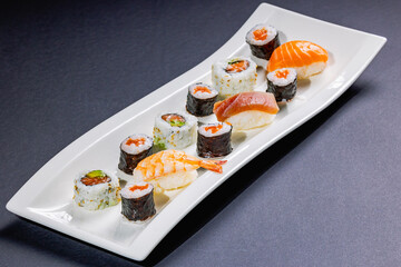 sushi on a plate