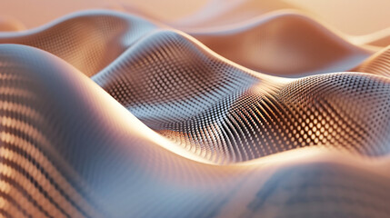 Metallic curve geometry background 3d rendering. Co