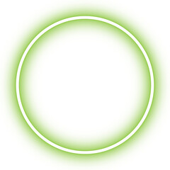 neon green ring circle frame for decoration