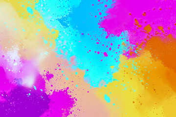 Obraz premium colorful vibrant holi splatter background
