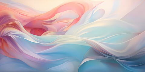 Soft pastel tones dance gracefully across the digital landscape, forming gentle waves of color that ripple and flow in an ethereal display of gradient artistry.