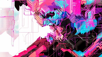 Obraz premium Abstract, Monochrome printing raster, abstract vector halftone background