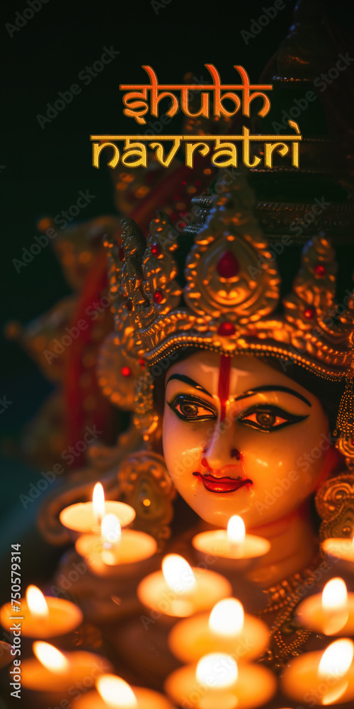 Poster deepa mehta - aarti - oil lamp - hindu goddess