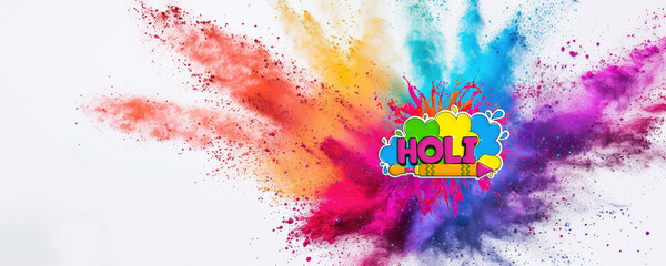 Colorful Paint Splatter Explosion - Artistic and vibrant scene