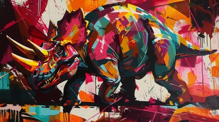 abstract dinosaurs