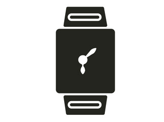 Sleek and modern, this hand watch vector boasts a minimalist design with a black stainless steel case and a sleek leather strap, perfect for any occasion