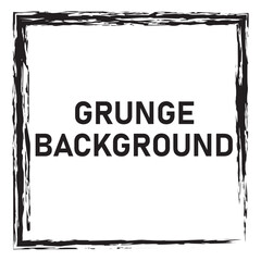 Grunge frames vector set. Grunge ink illustration. Grunge style set of square shapes. Hand drawn brush strokes. Dirty grunge design frames