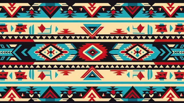 Ethnic seamless pattern in native style.


