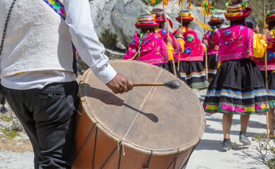 Fototapeta na wymiar Dance in Peru