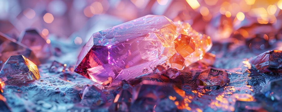 Conjure an AI generated gemstone that shimmers with a unique brilliance