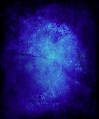 Blue abstract watercolor background, grunge paint texture - 750583918