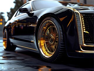 Supercar Low Angle View Perfect Composition Beautiful Intricate Details