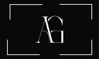 AG, GA, A, G, Abstract Letters Logo Monogram