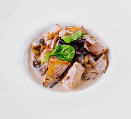 delicious dishes for dinner, top view
