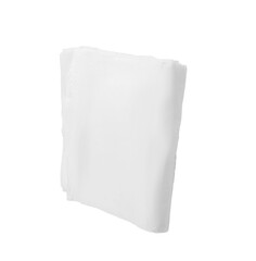 white plastic bag packing stacking on white background