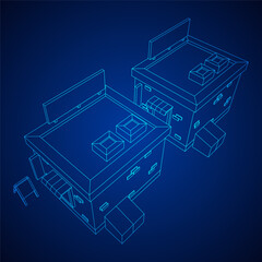 Shop market store. Small business concept.