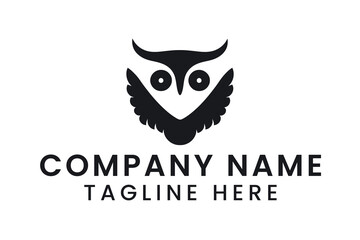 owl Minimal Vector Logo Design Tshirt Sublimation Illustration design	