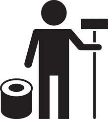 Painter and Color Bucket