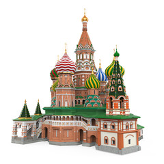 Saint Basil's Cathedral Isolated