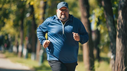  fat man jogging © kenpaul