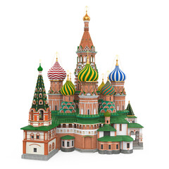 Saint Basil's Cathedral Isolated