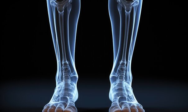x ray of human leg bones
