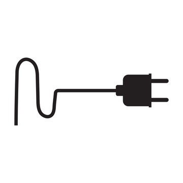 recommend clip art: Electric power plug icon set. Electricity wire cord sign. Electrical symbol element. Vector file illustration.