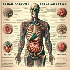anatomie  - obrazy, fototapety, plakaty