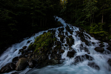 Summer in Uelhs Deth Joeu waterfall, Val D Aran, Spain