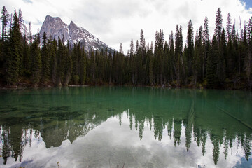 Summer landscape in Emerald lake, Yoho National Park, Canada