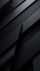 Clean black minimalist background with abstract geometric shapes and lines