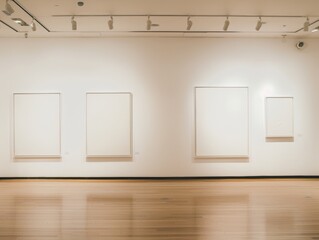 an empty white blank wall in an art gallery