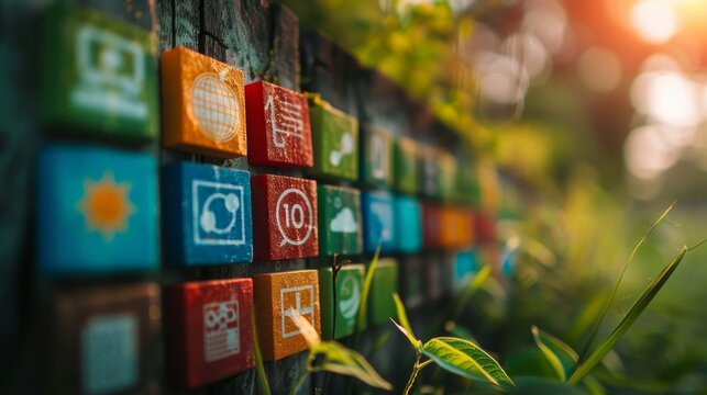 Concept of Sustainable Development Goals. Business Technology