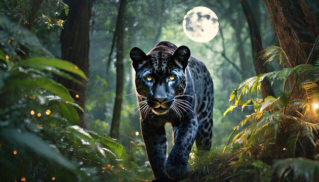 panther in the forest